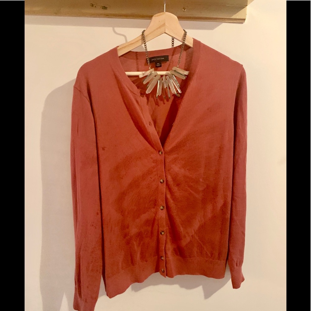 Ann Taylor Cotton Cardigan